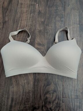 Soma 38D Wireless Soft Molded Bra Women's Sculpted Nude Tan Adjustable